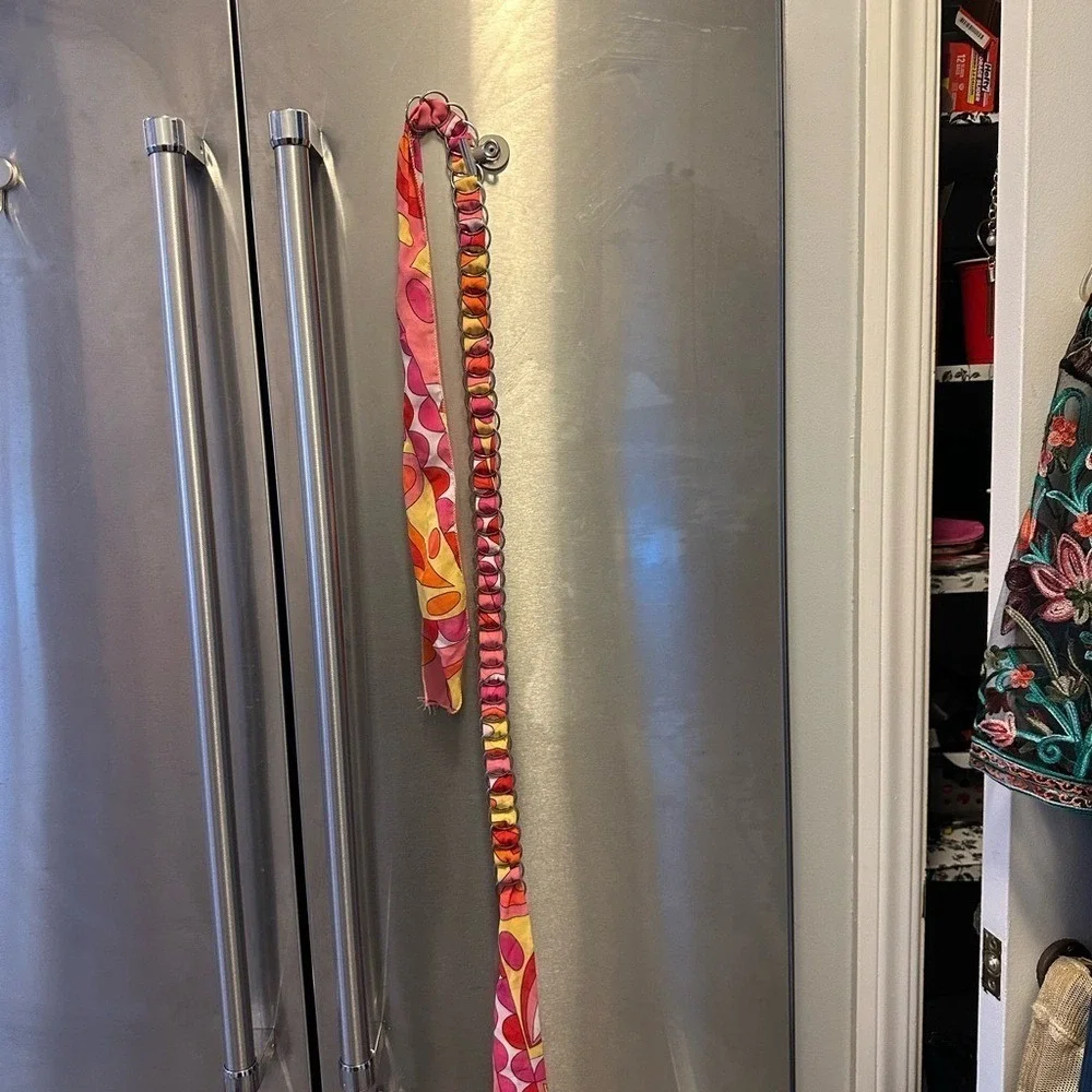 Bold vibrant hippie-chic,festival belt tie closure 29in total 20 w hardware